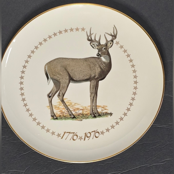 2 Vintage American Bison and White Tailed Deer Ghent Collection Limited Edition - Picture 3 of 6